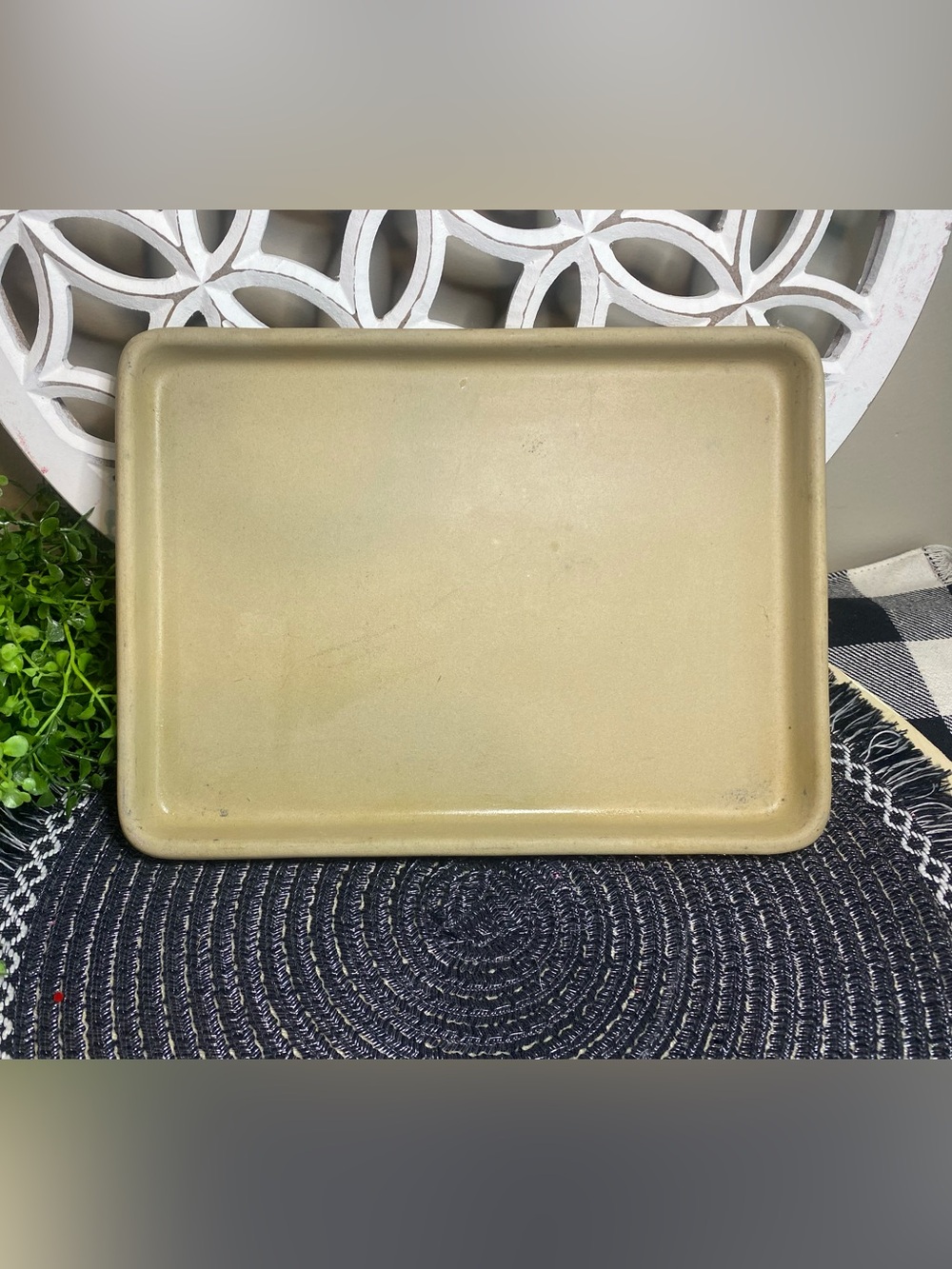 Pampered Chef Cookie Sheet Pan Stoneware 7 × 9.5